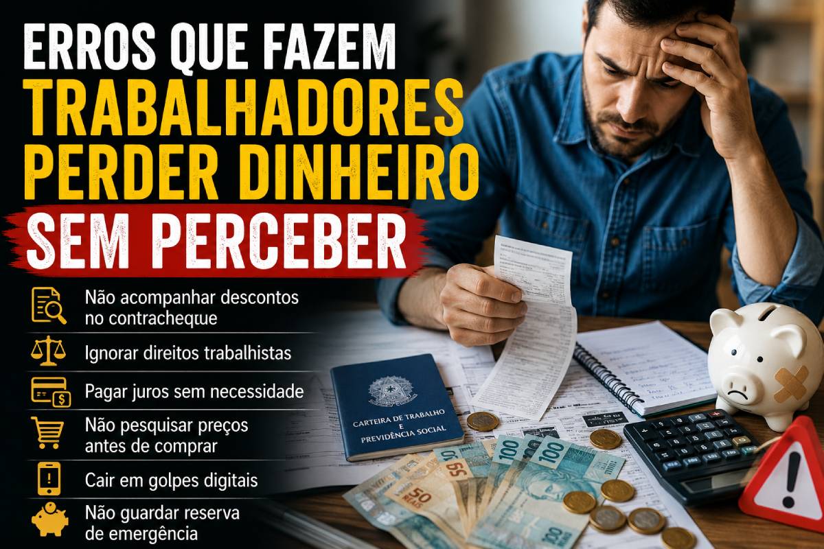 Erros que fazem trabalhadores perder dinheiro sem perceber
