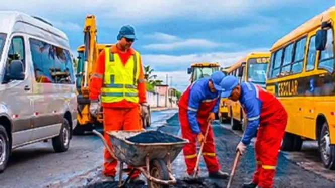 Pavimentação asfáltica complementar na Avenida Padre Rocha