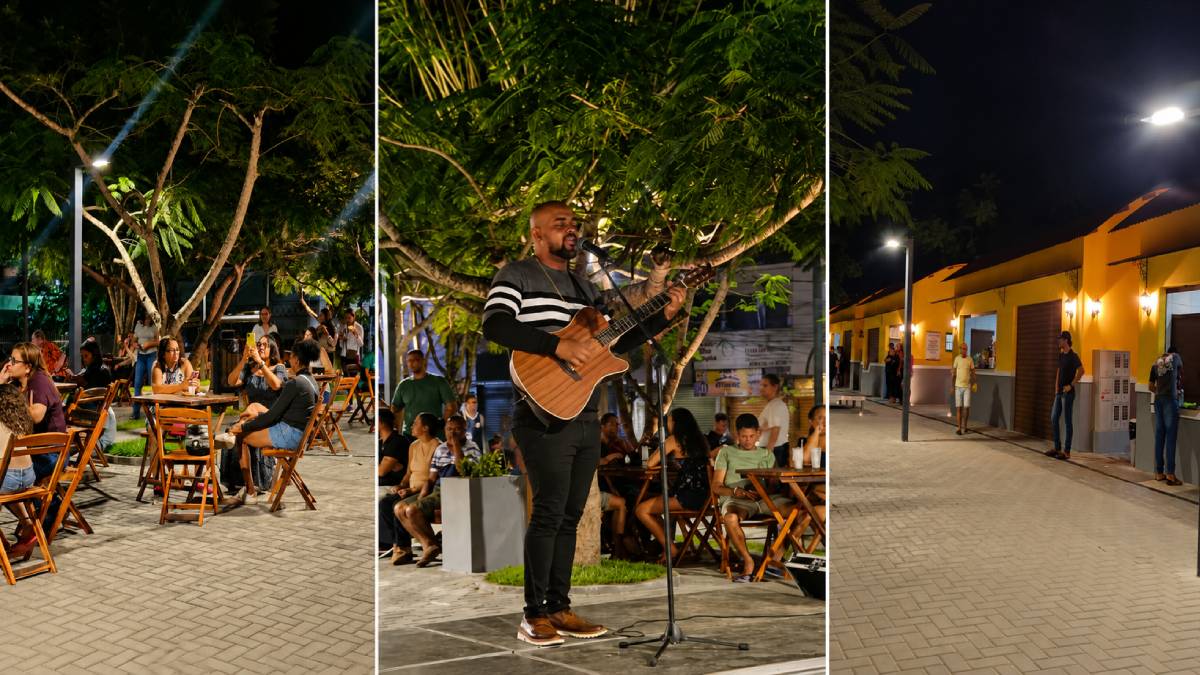 🎶 Música ao vivo marca ocupação dos primeiros quiosques da revitalizada Praça Estácio Coimbra, em Carpina